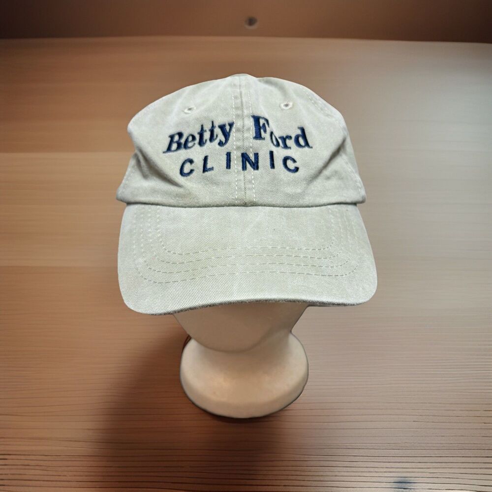 Betty Ford Clinic Outpatient Strapback Hat Blue One Size Fits Most Embroidered
